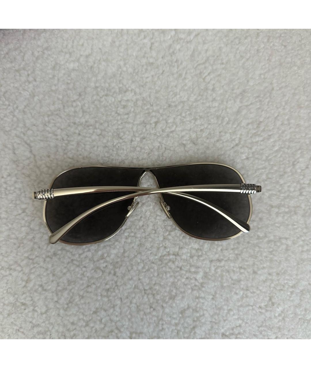 MIU MIU Серые металлические солнцезащитные очки, фото 6