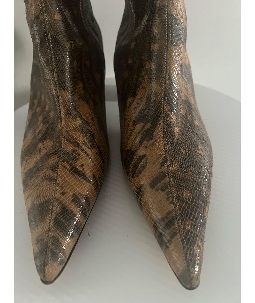 GIVENCHY Бежевые сапоги из экзотической кожи, фото 3