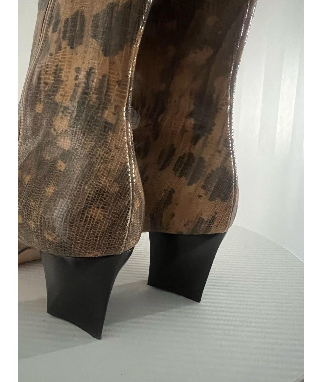 GIVENCHY Бежевые сапоги из экзотической кожи, фото 4