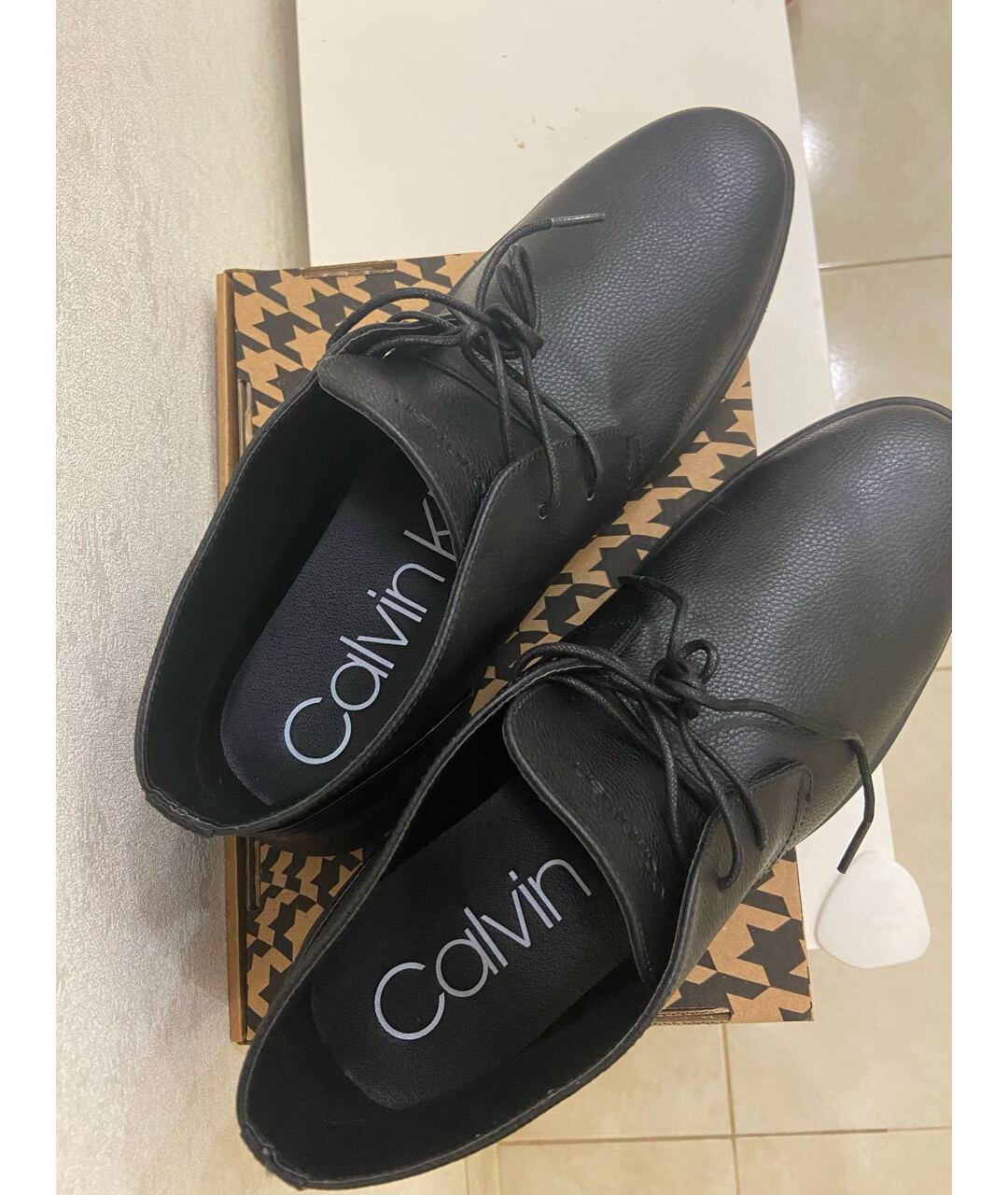 CALVIN KLEIN Черные высокие ботинки из искусственной кожи, фото 5