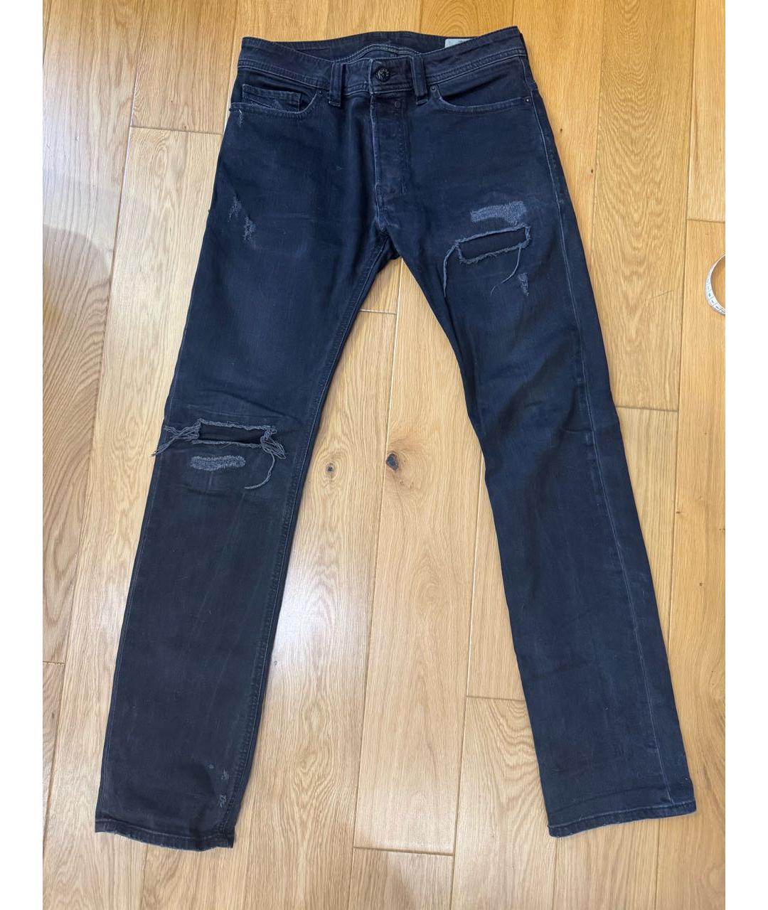 DIESEL Черные хлопковые джинсы скинни, фото 4