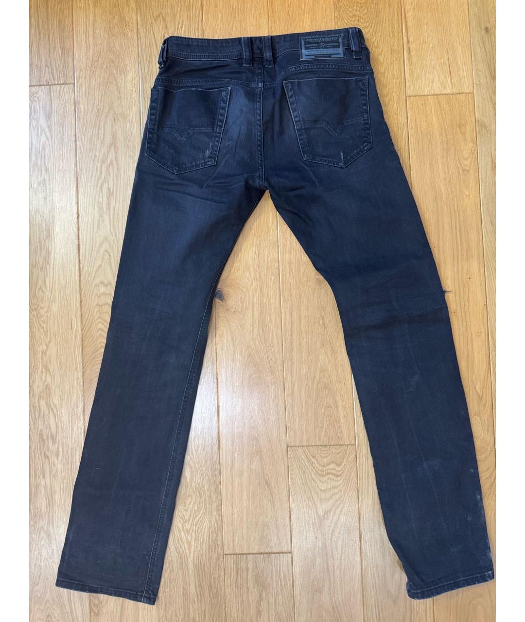 DIESEL Черные хлопковые джинсы скинни, фото 2