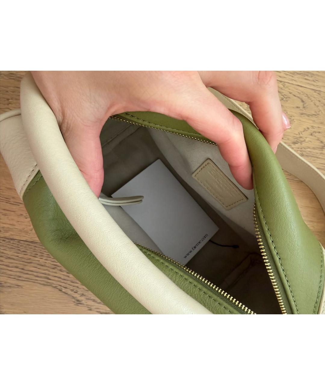 Elleme Бежевая кожаная сумка через плечо, фото 4