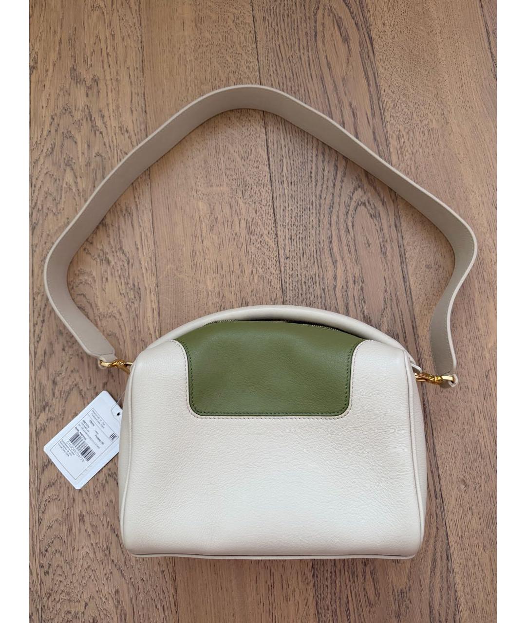 Elleme Бежевая кожаная сумка через плечо, фото 7