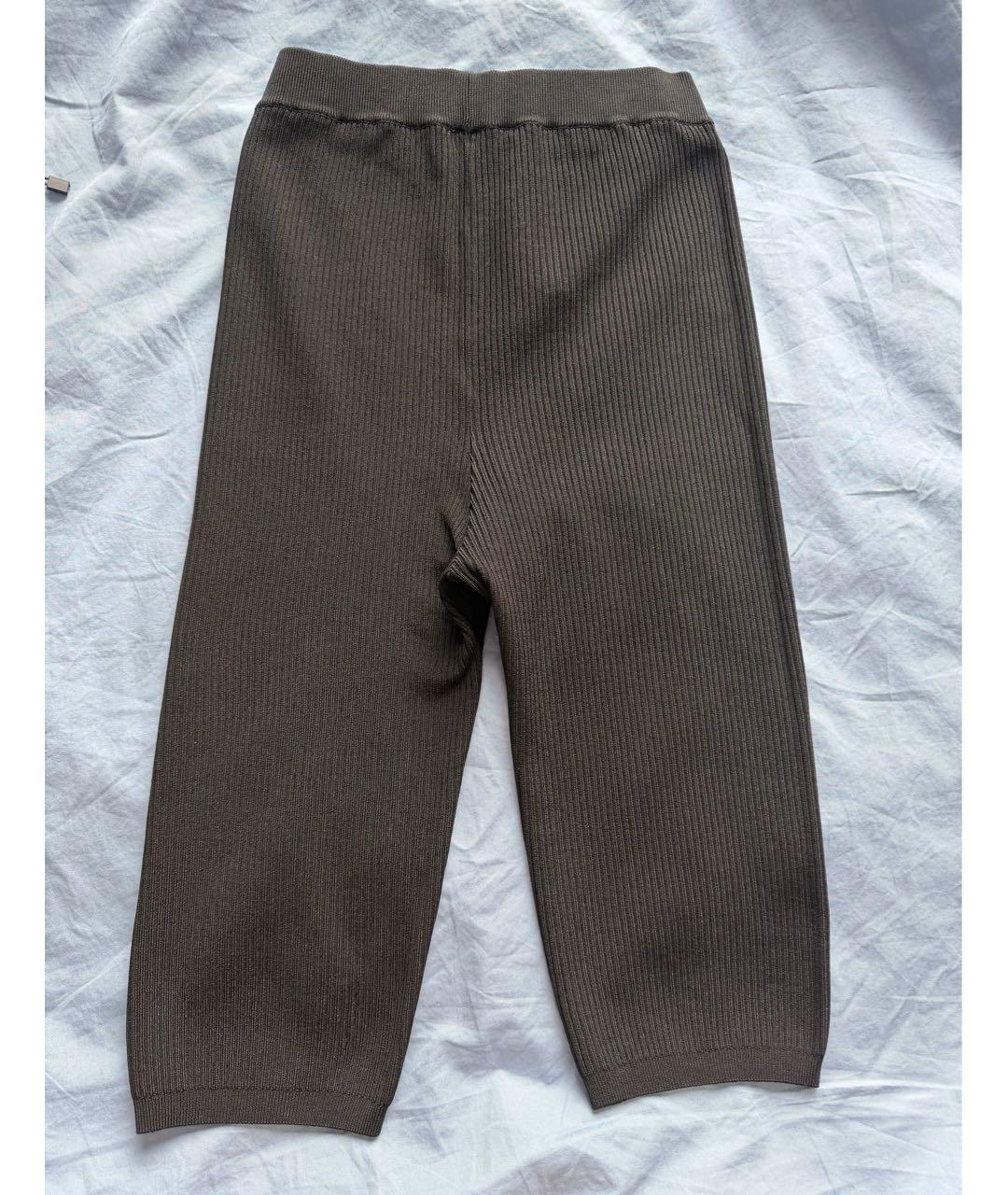 SAINT LAURENT Черные вискозные капри, фото 2