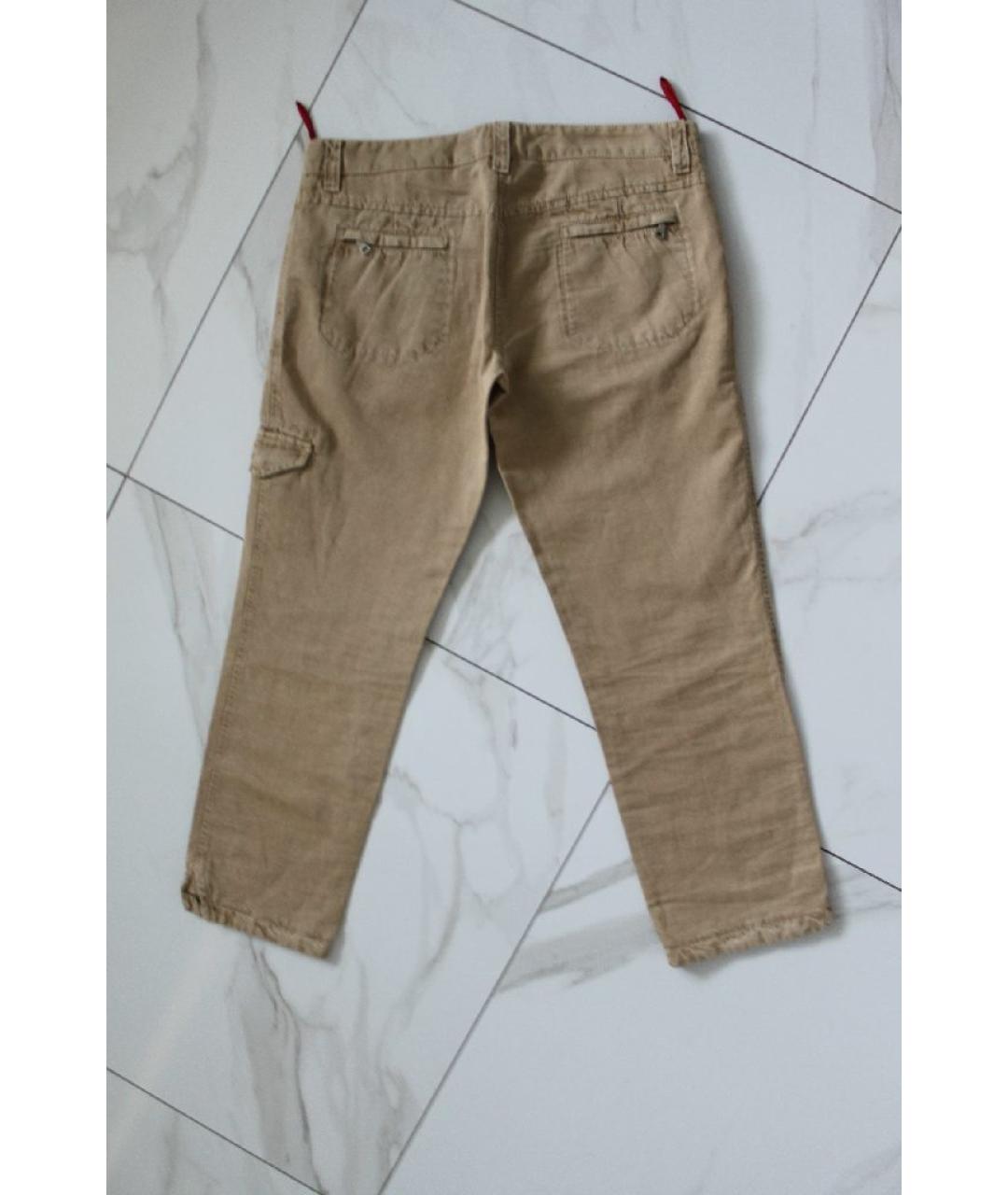 PRADA Бежевые хлопковые капри, фото 2