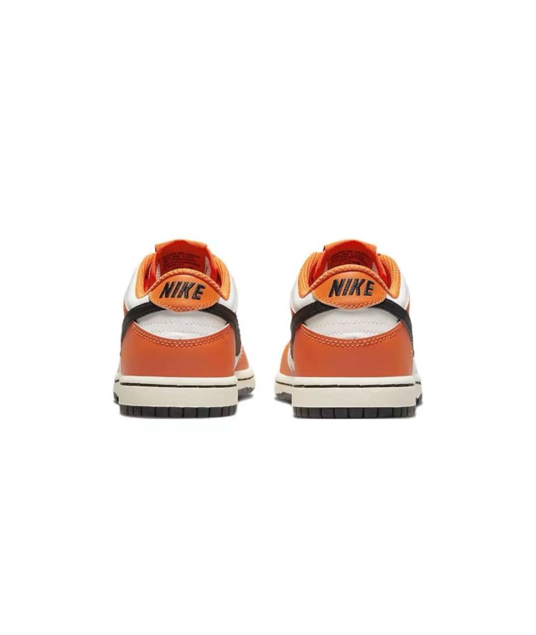 NIKE Оранжевое кожаные кеды, фото 4