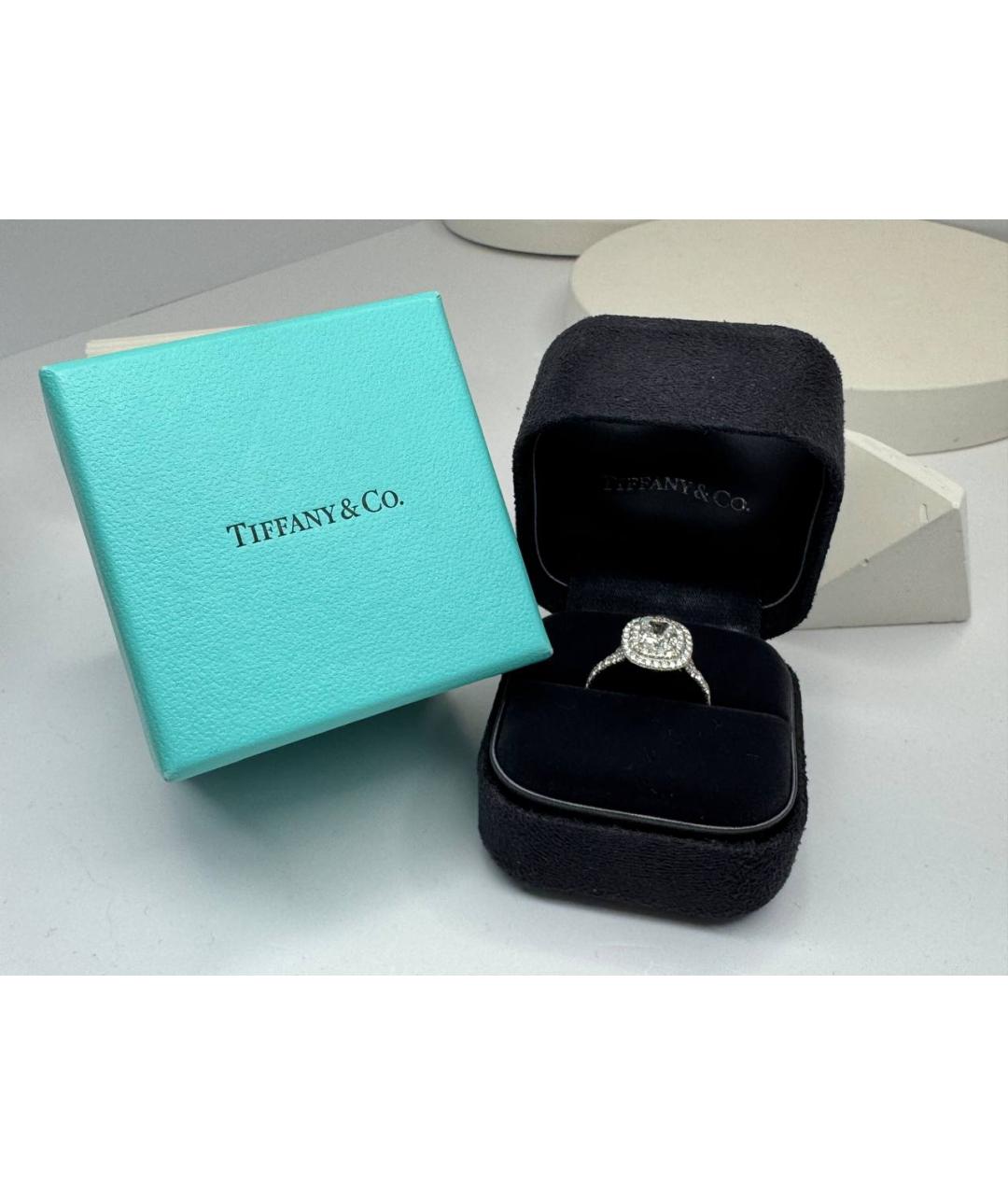 TIFFANY&CO Серебряное платиновое кольцо, фото 4