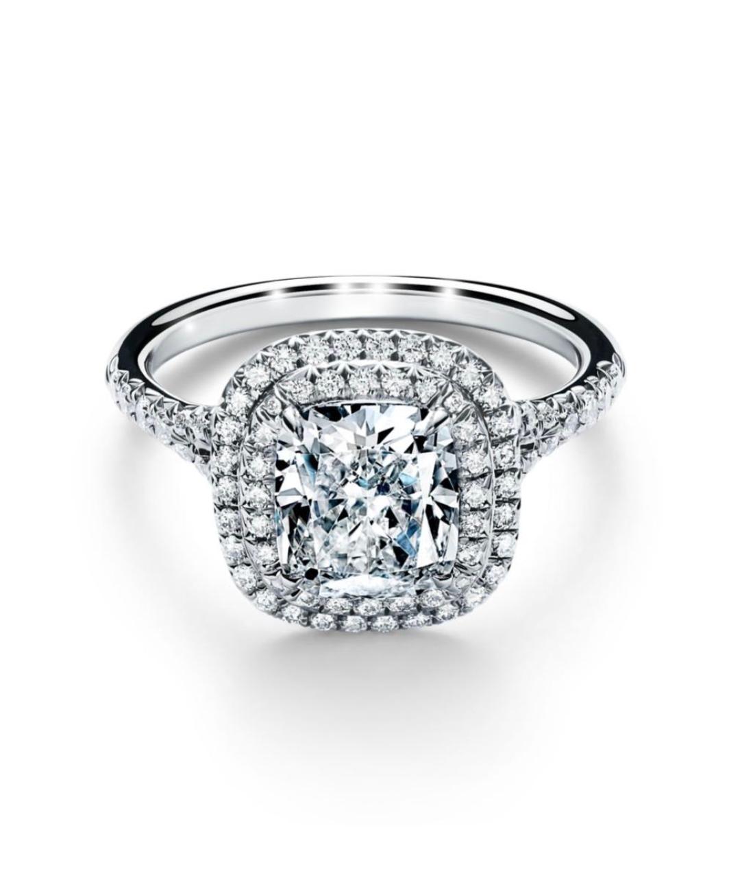 TIFFANY&CO Серебряное платиновое кольцо, фото 7