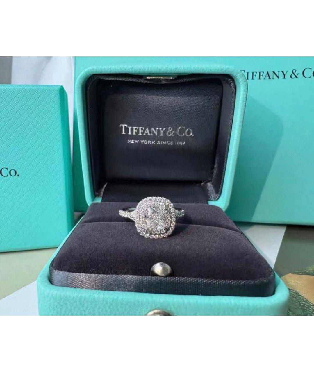 TIFFANY&CO Серебряное платиновое кольцо, фото 4