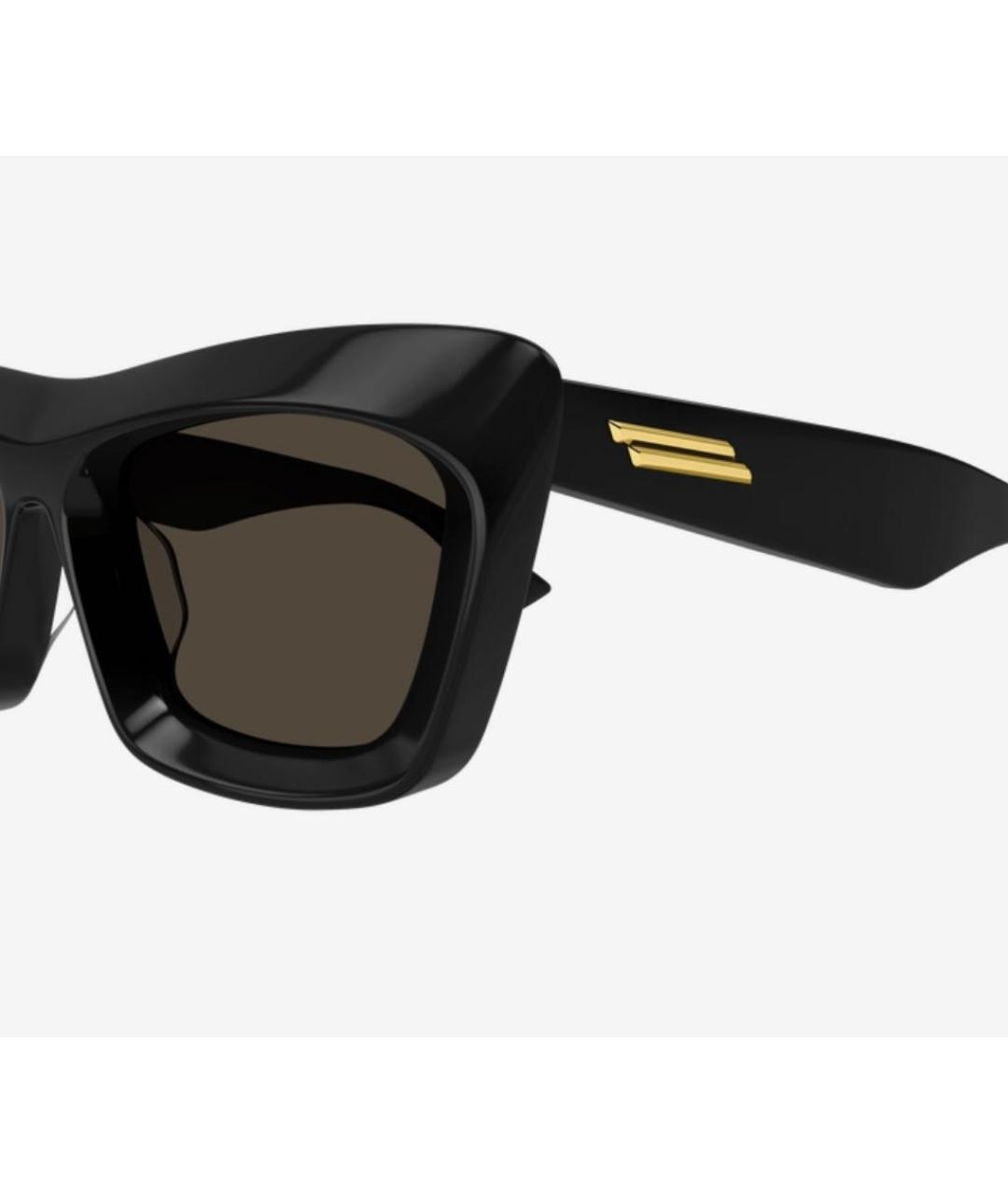 BOTTEGA VENETA Черные пластиковые солнцезащитные очки, фото 3