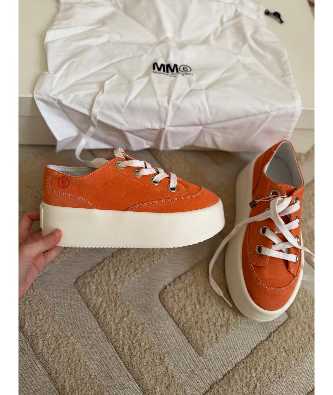 MM6 MAISON MARGIELA Замшевые кеды, фото 3