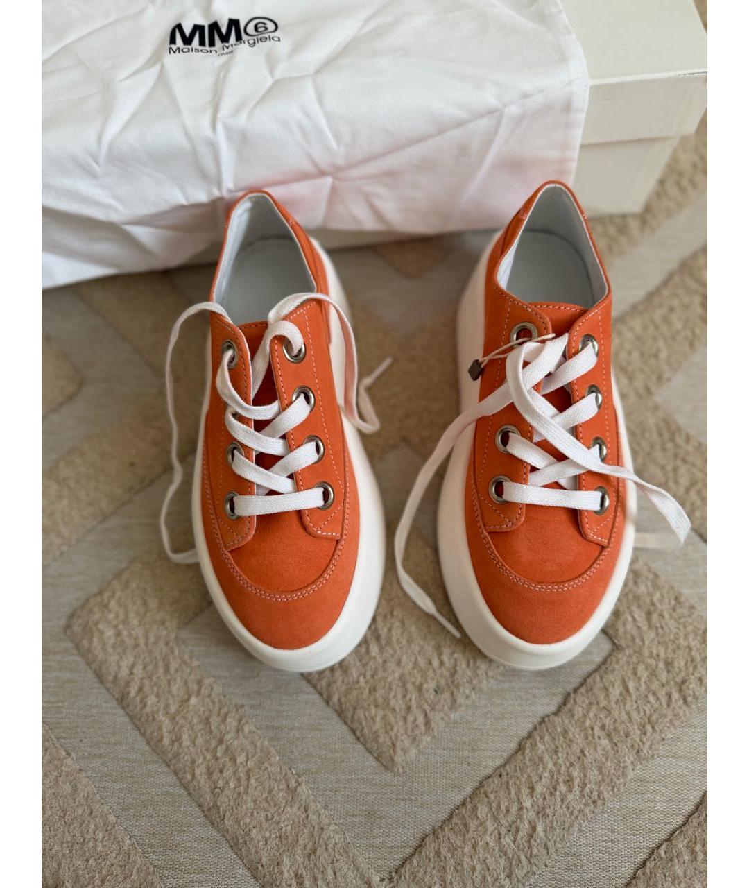 MM6 MAISON MARGIELA Замшевые кеды, фото 5