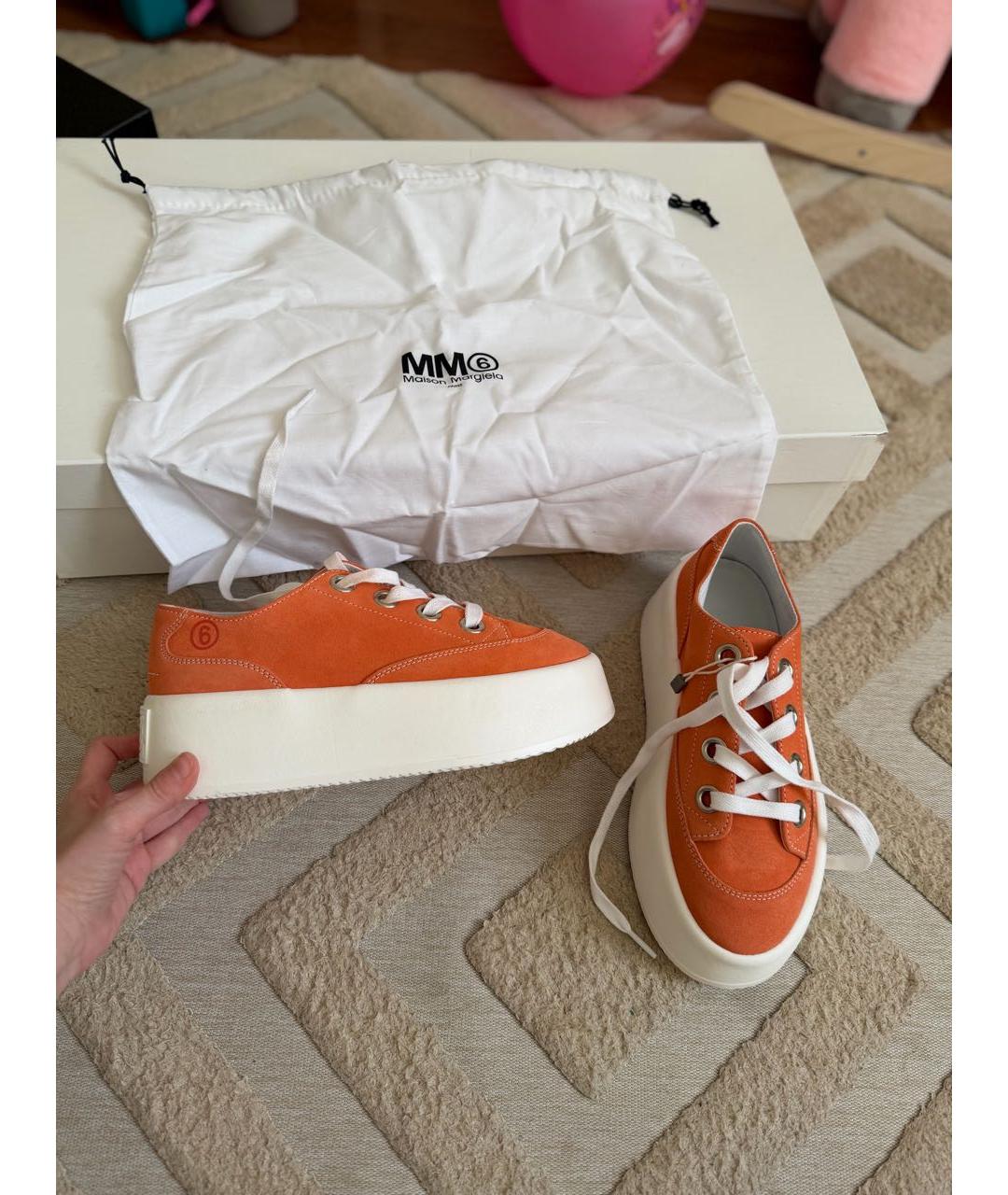 MM6 MAISON MARGIELA Замшевые кеды, фото 6