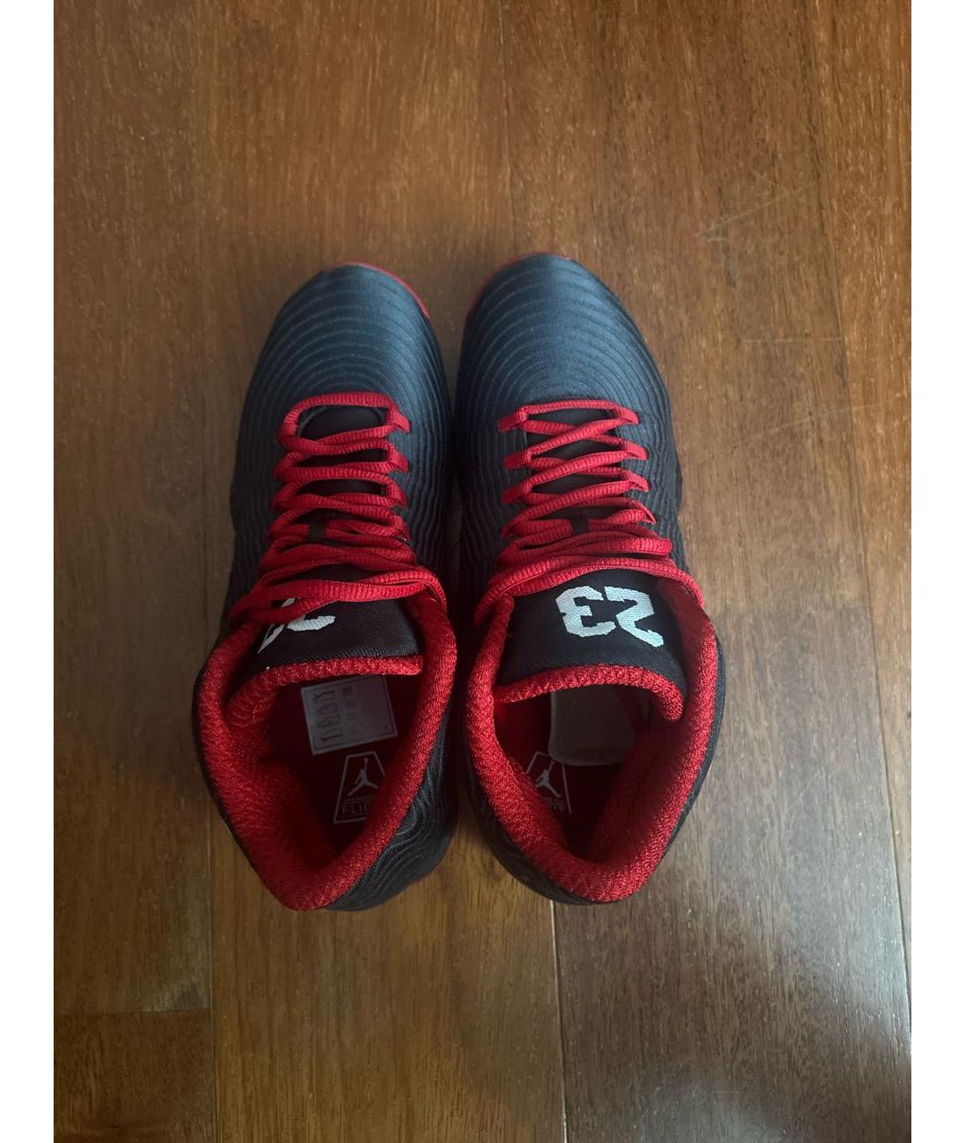 NIKE Красные текстильные высокие кроссовки / кеды, фото 4