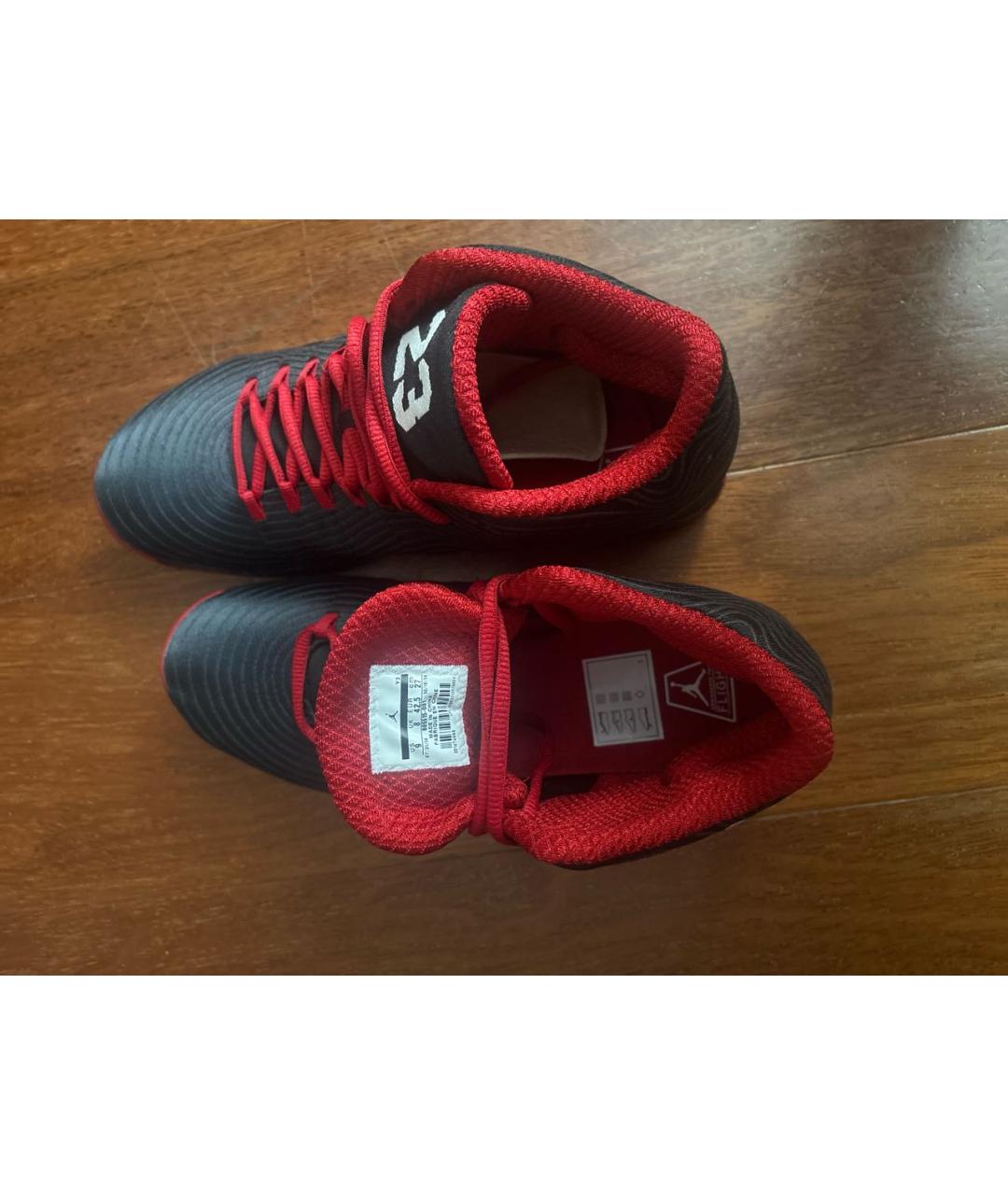 NIKE Красные текстильные высокие кроссовки / кеды, фото 6