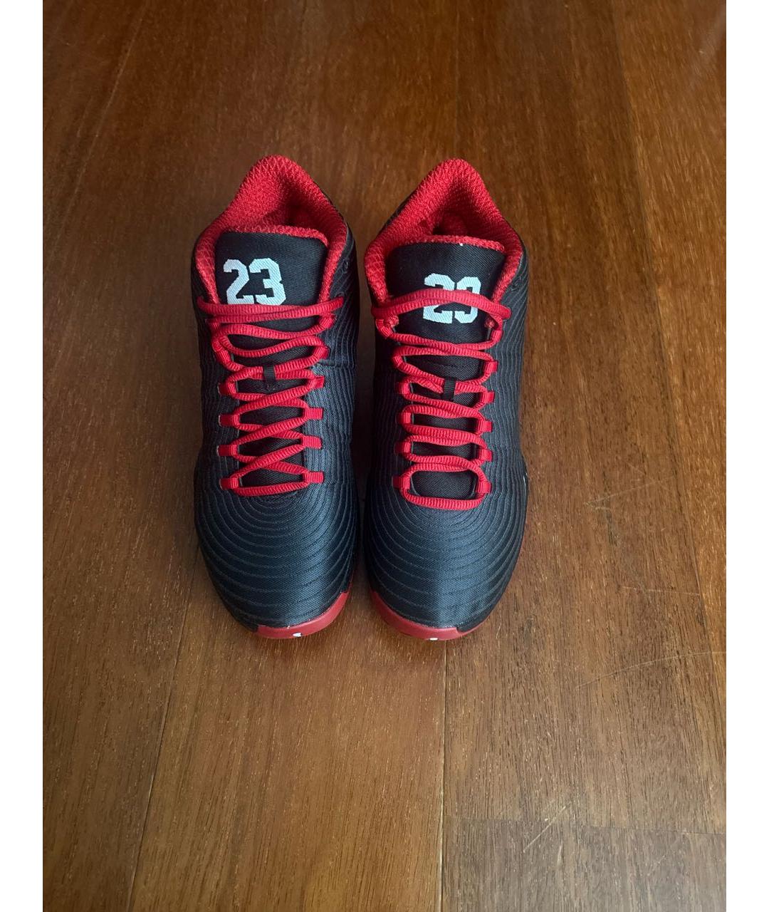 NIKE Красные текстильные высокие кроссовки / кеды, фото 3