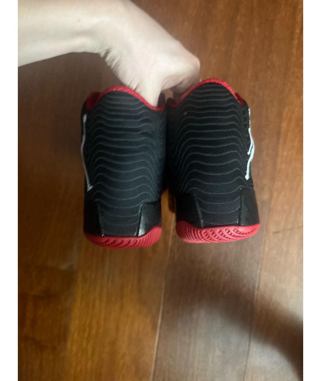 NIKE Красные текстильные высокие кроссовки / кеды, фото 5