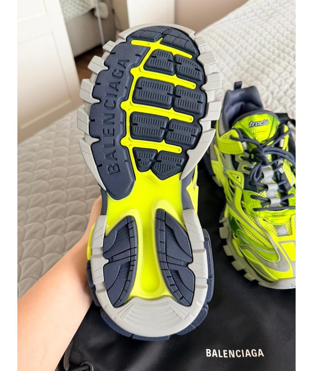 BALENCIAGA Зеленые низкие кроссовки / кеды, фото 4