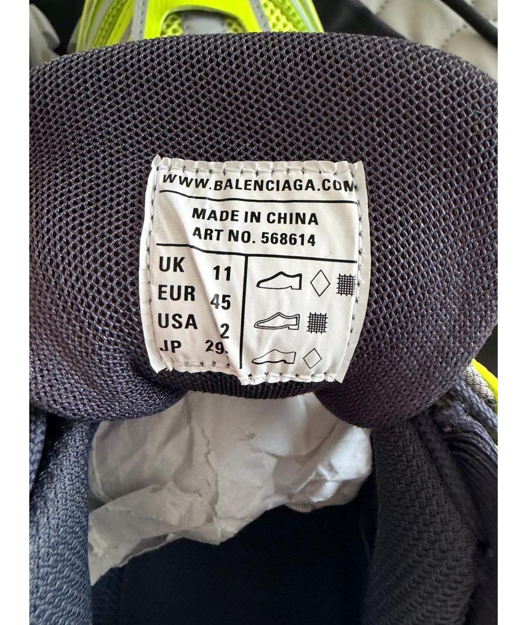 BALENCIAGA Зеленые низкие кроссовки / кеды, фото 7