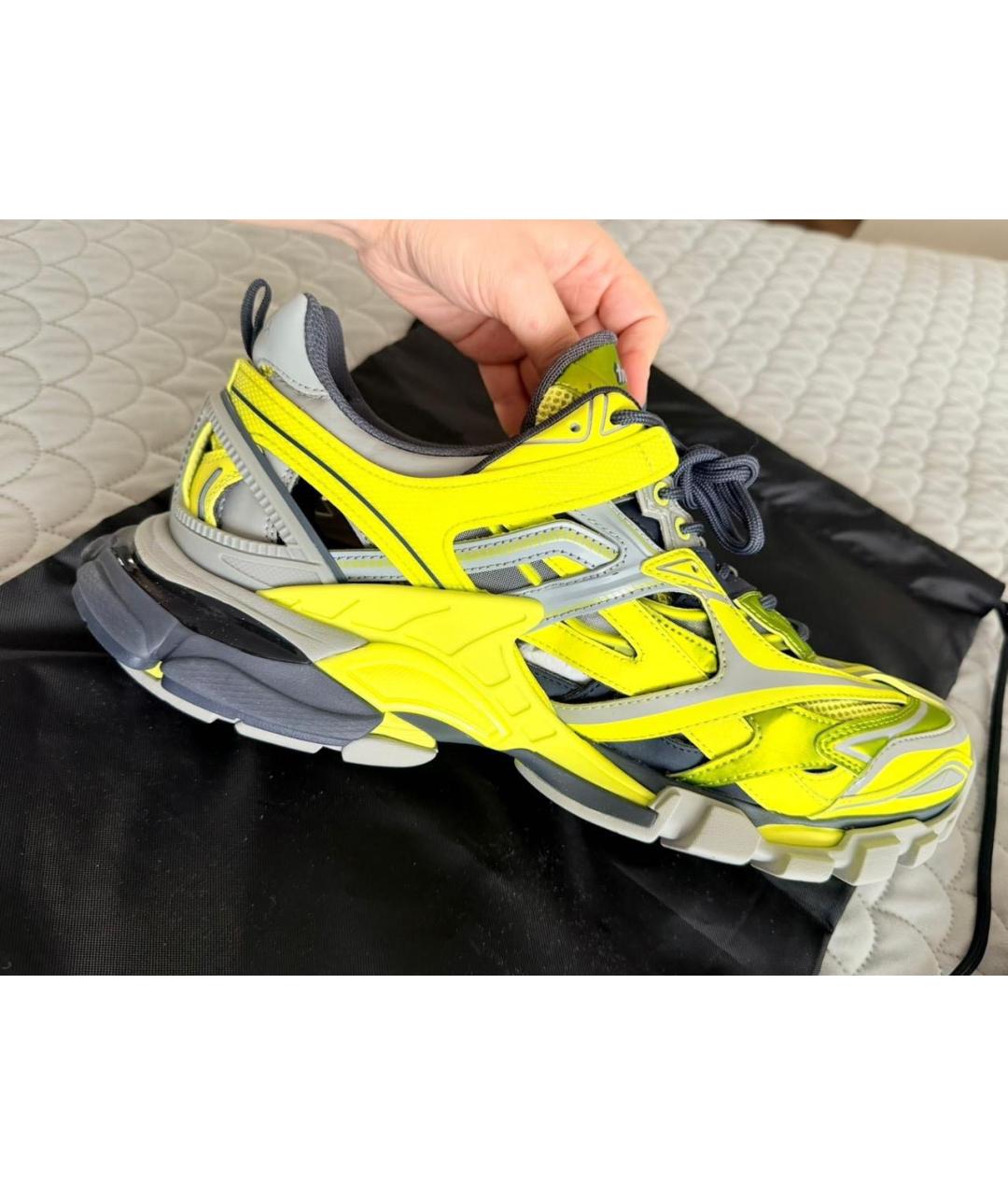 BALENCIAGA Зеленые низкие кроссовки / кеды, фото 8