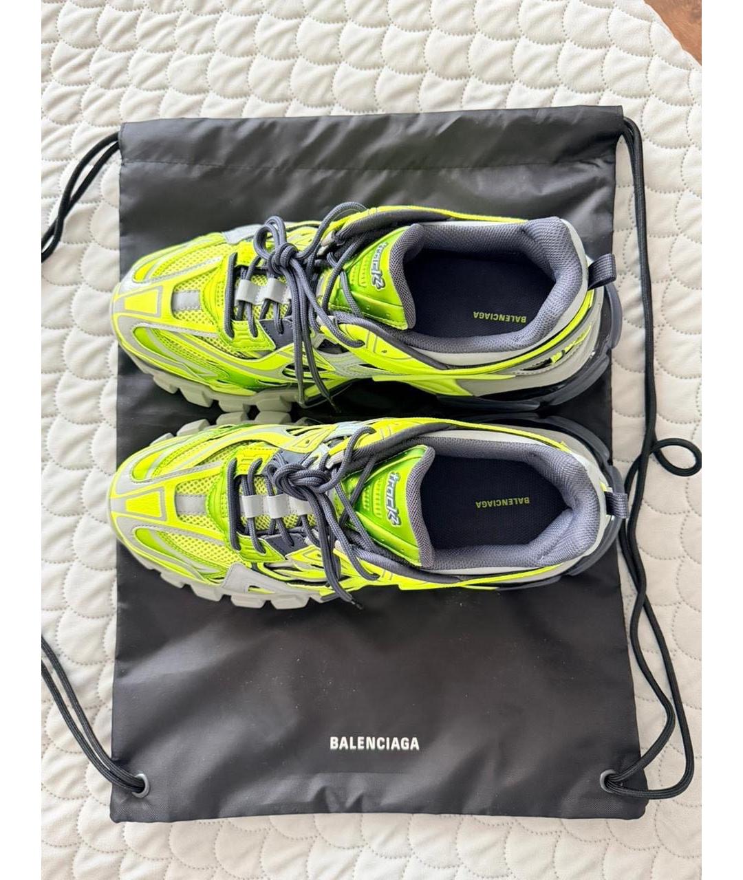BALENCIAGA Зеленые низкие кроссовки / кеды, фото 2