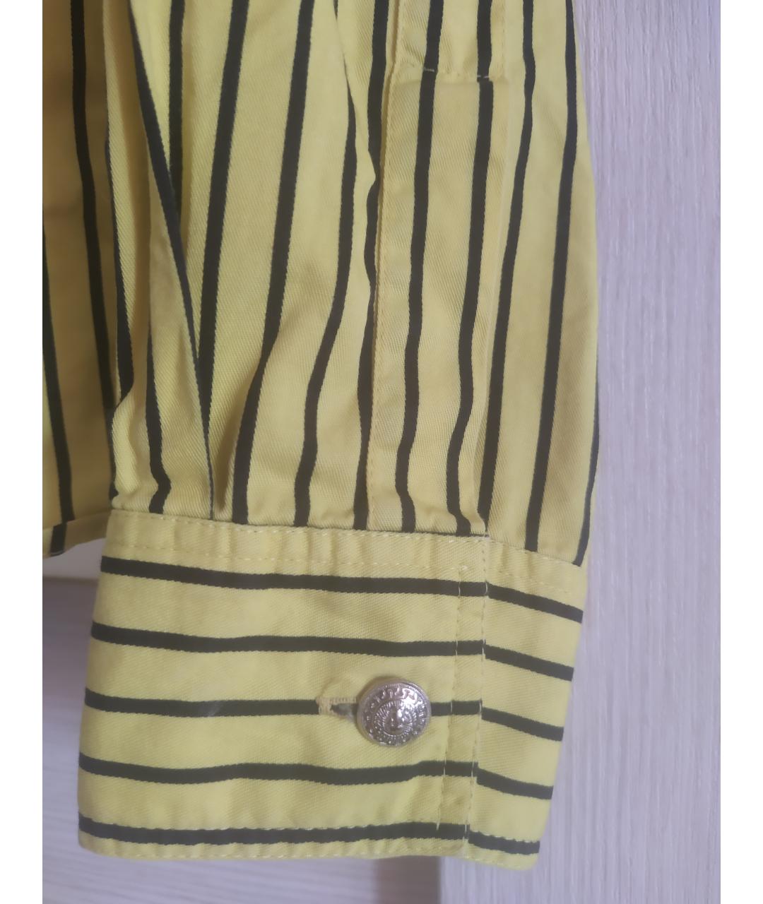 VERSUS VERSACE Желтая хлопковая рубашка, фото 3