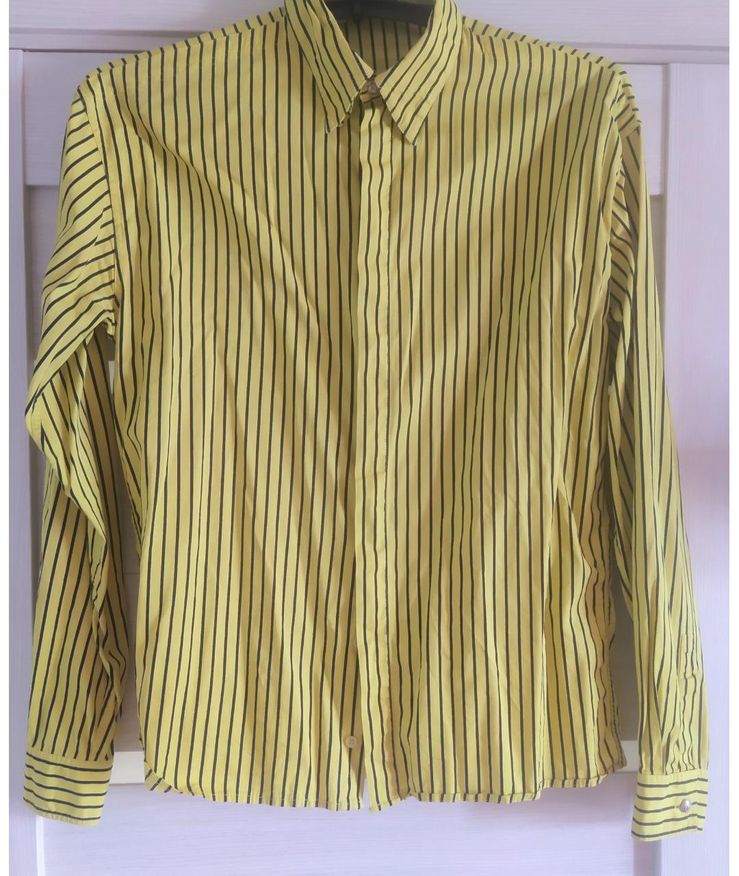 VERSUS VERSACE Желтая хлопковая рубашка, фото 4