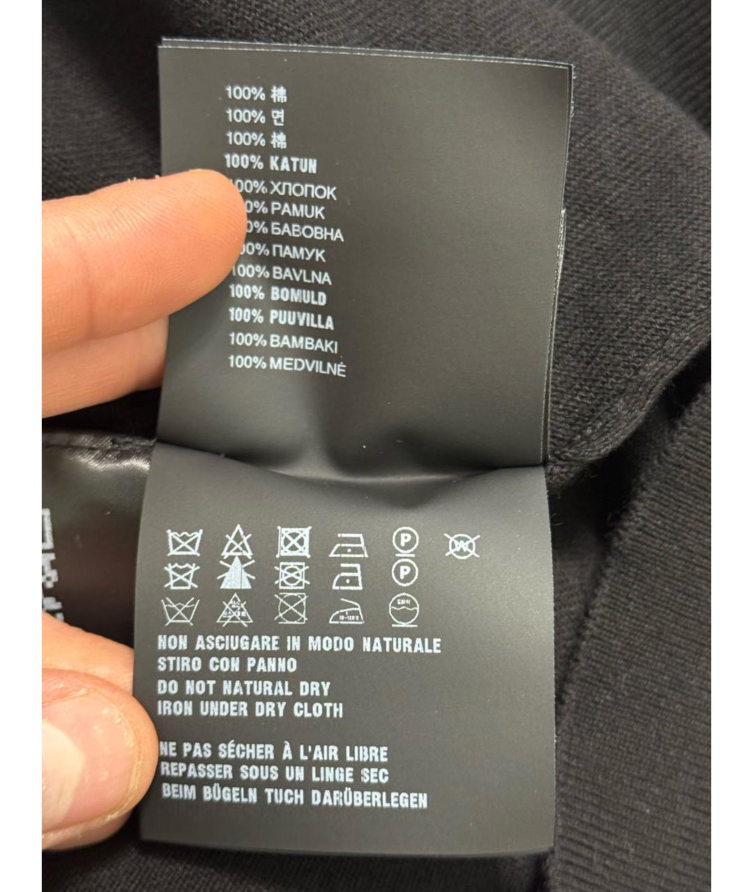 PRADA Черный хлопковый джемпер / свитер, фото 6