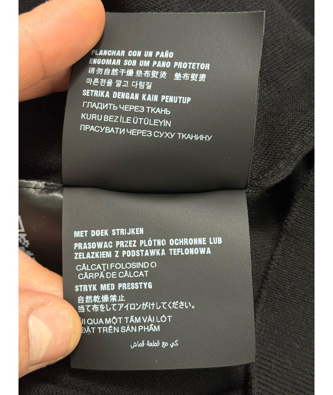 PRADA Черный хлопковый джемпер / свитер, фото 7