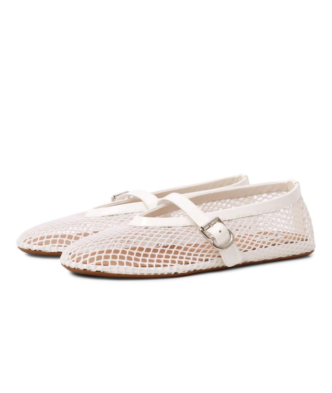 ALAIA Белые балетки из лакированной кожи, фото 8