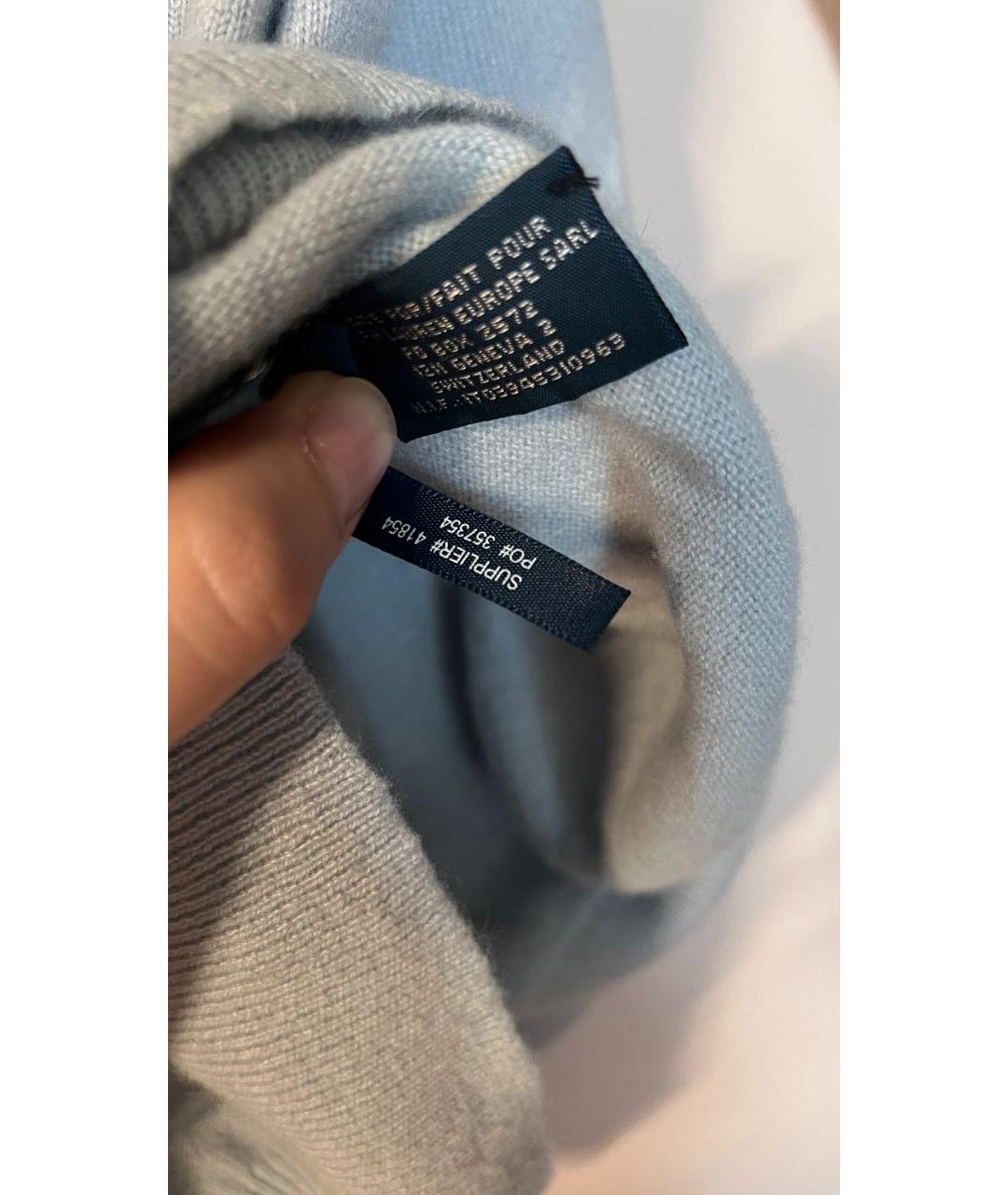 POLO RALPH LAUREN Голубой кашемировый джемпер / свитер, фото 5