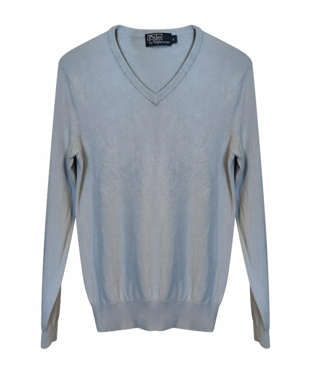 POLO RALPH LAUREN Голубой кашемировый джемпер / свитер, фото 1