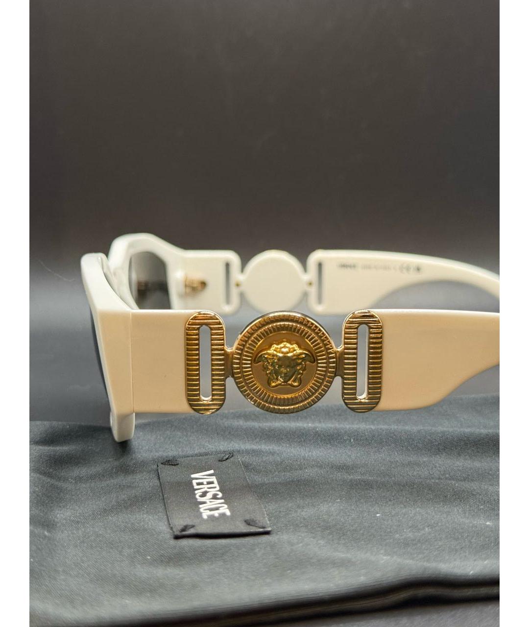 VERSACE Белые солнцезащитные очки, фото 4