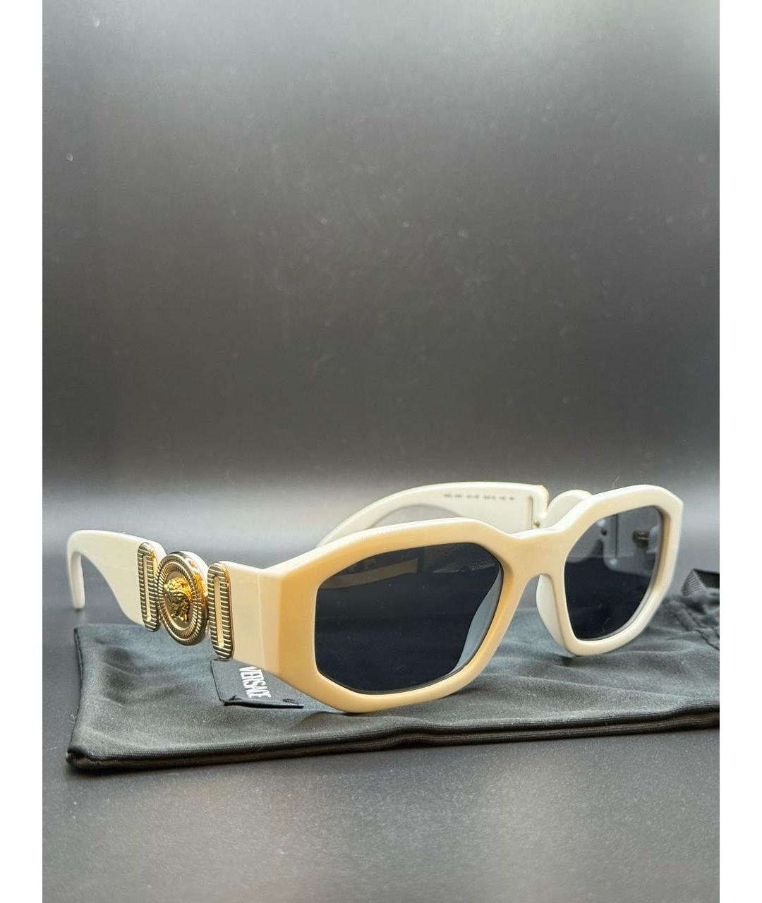 VERSACE Белые солнцезащитные очки, фото 2