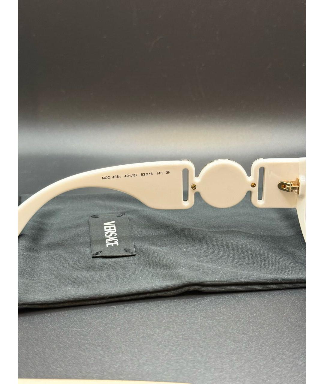 VERSACE Белые солнцезащитные очки, фото 6