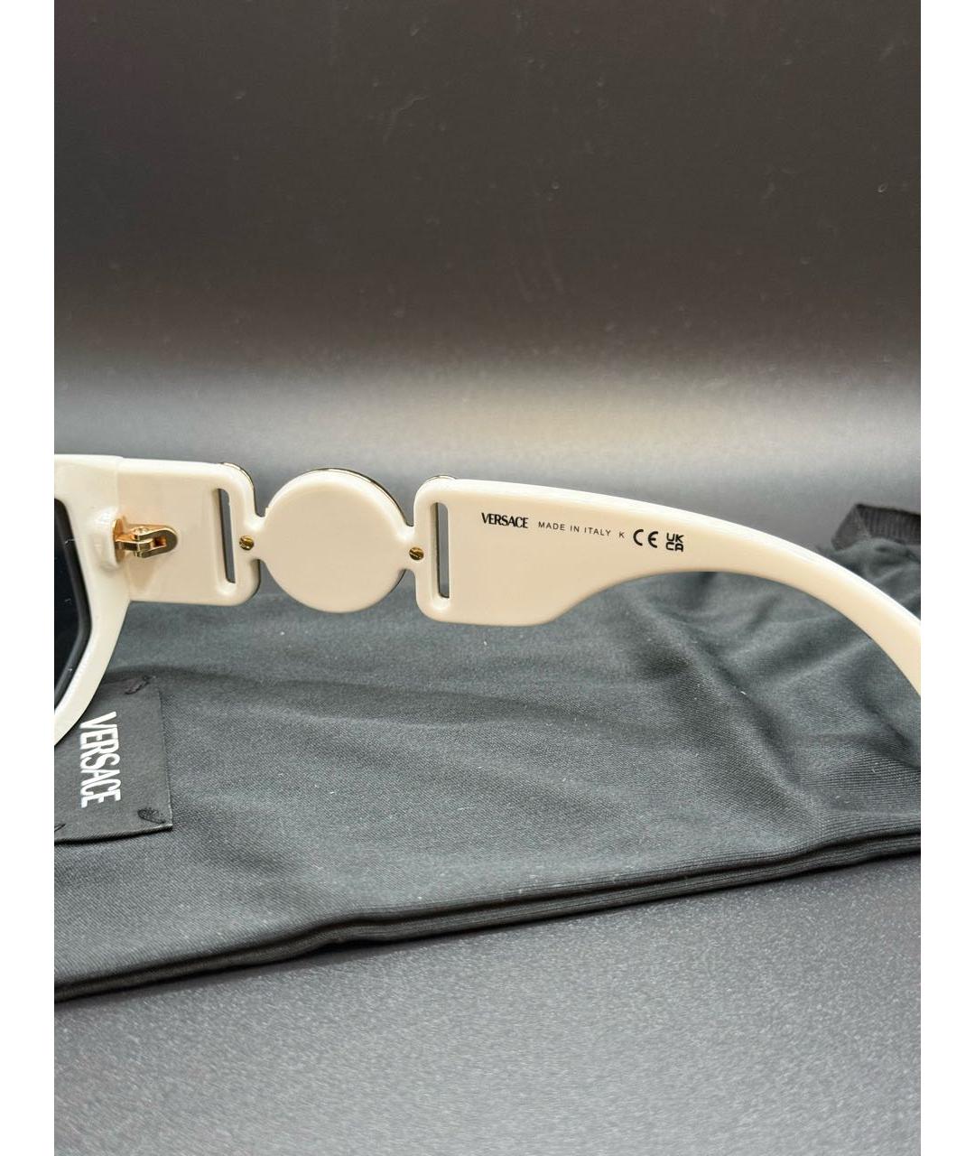 VERSACE Белые солнцезащитные очки, фото 5