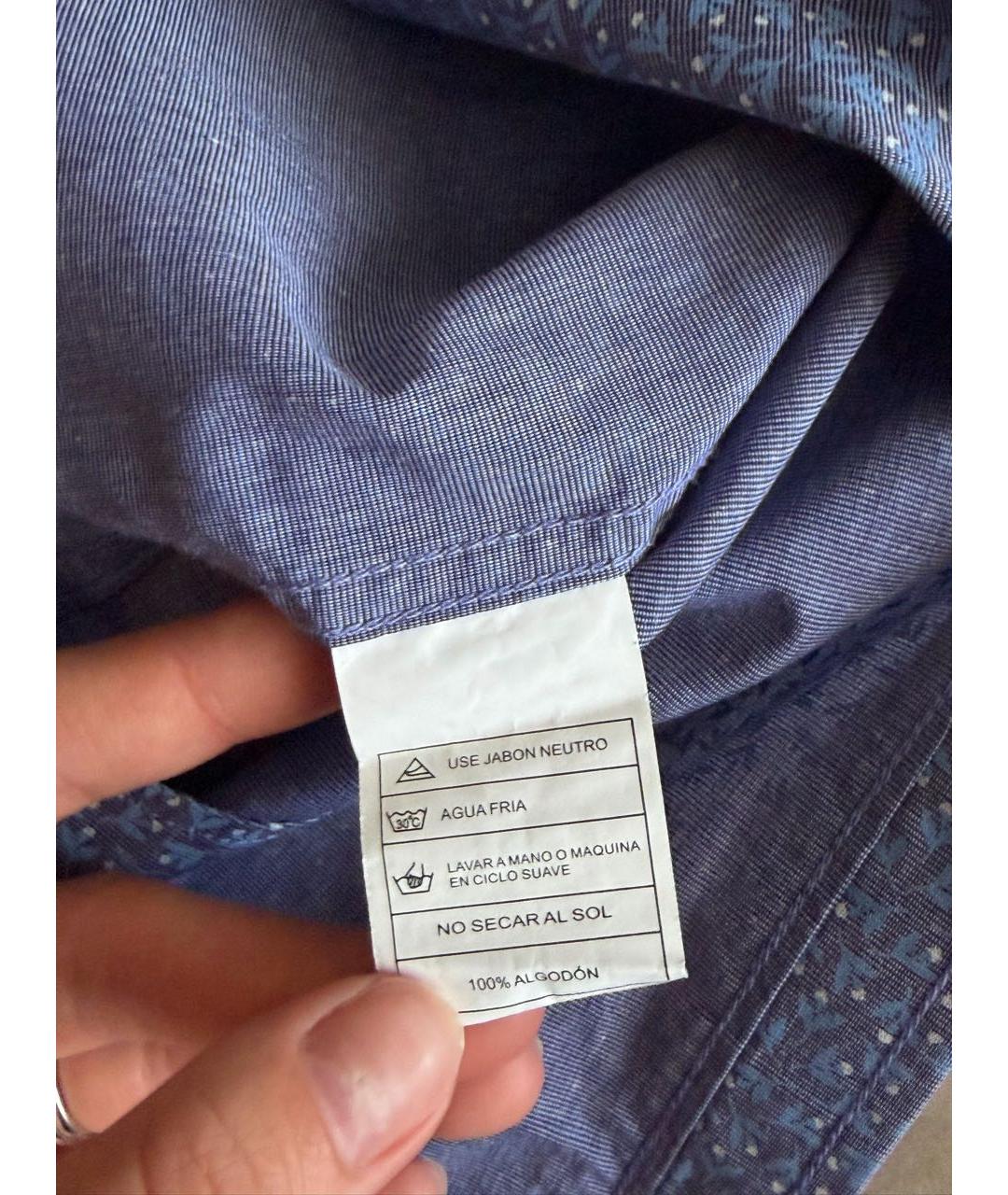 GIVENCHY Синяя хлопковая классическая рубашка, фото 5