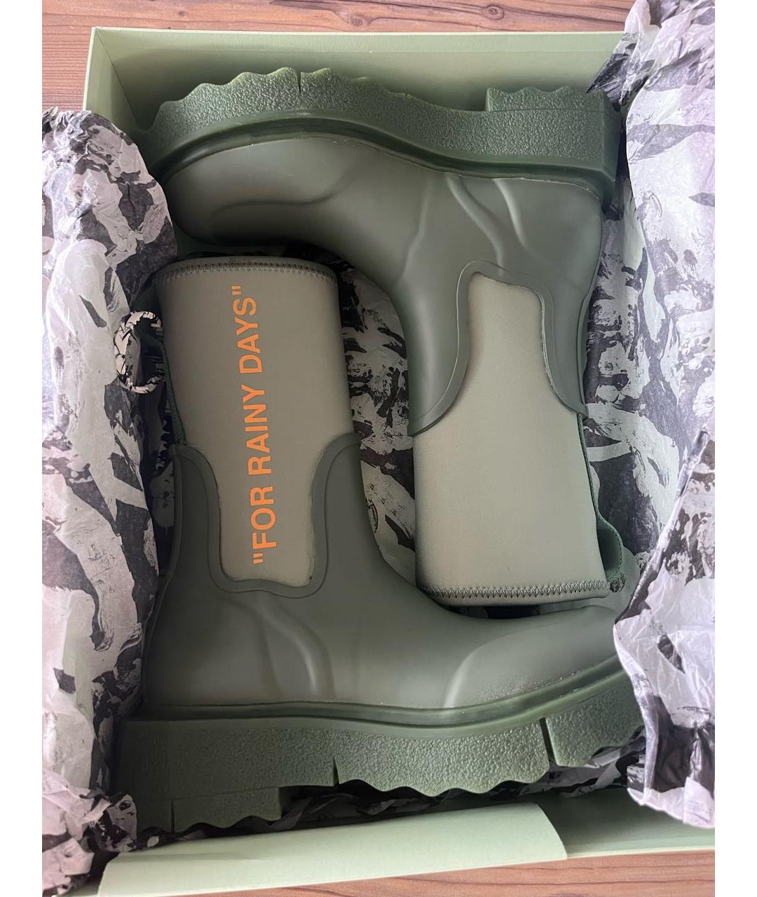 OFF-WHITE Резиновые сапоги, фото 6