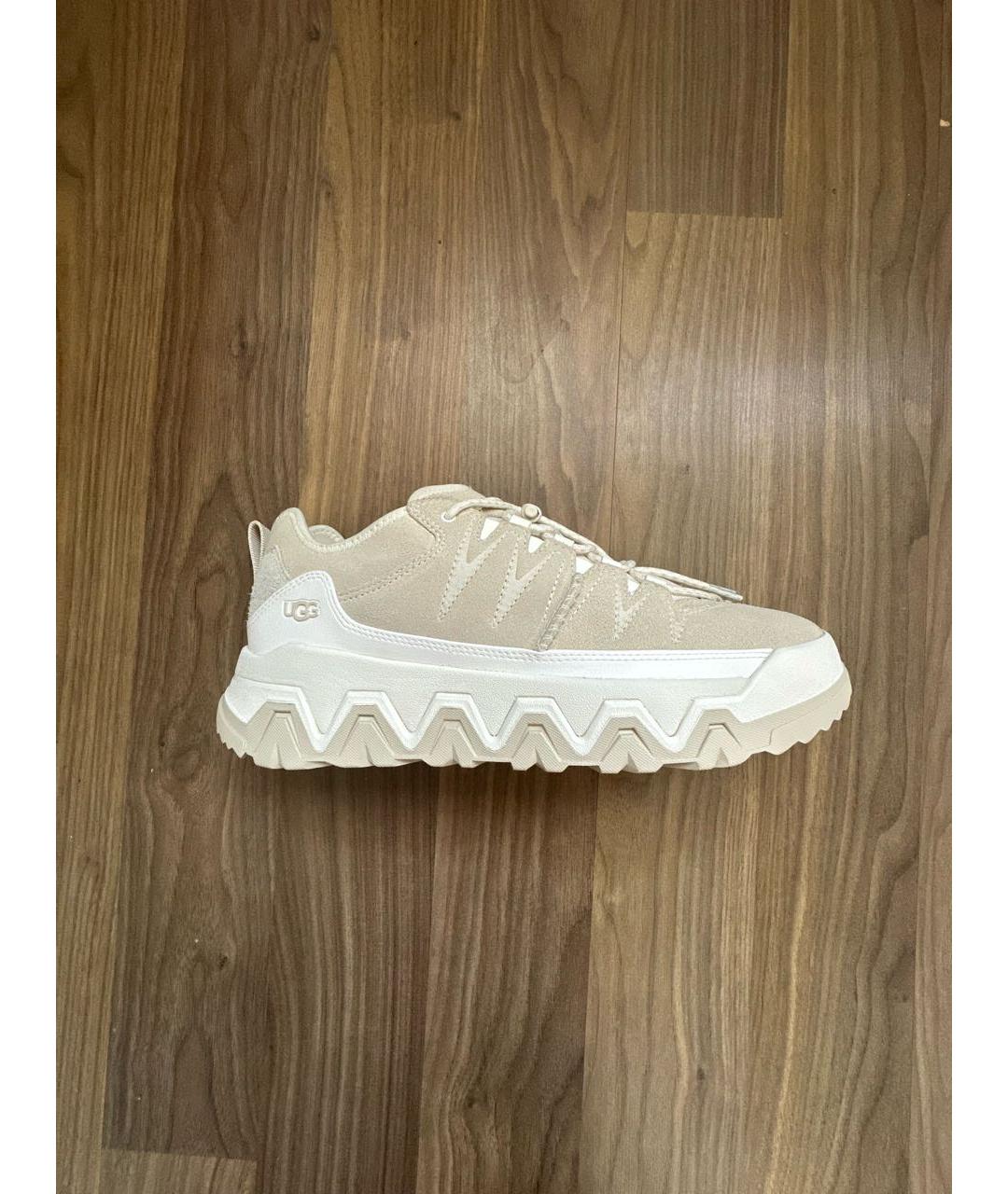 UGG AUSTRALIA Бежевые замшевые кроссовки, фото 7