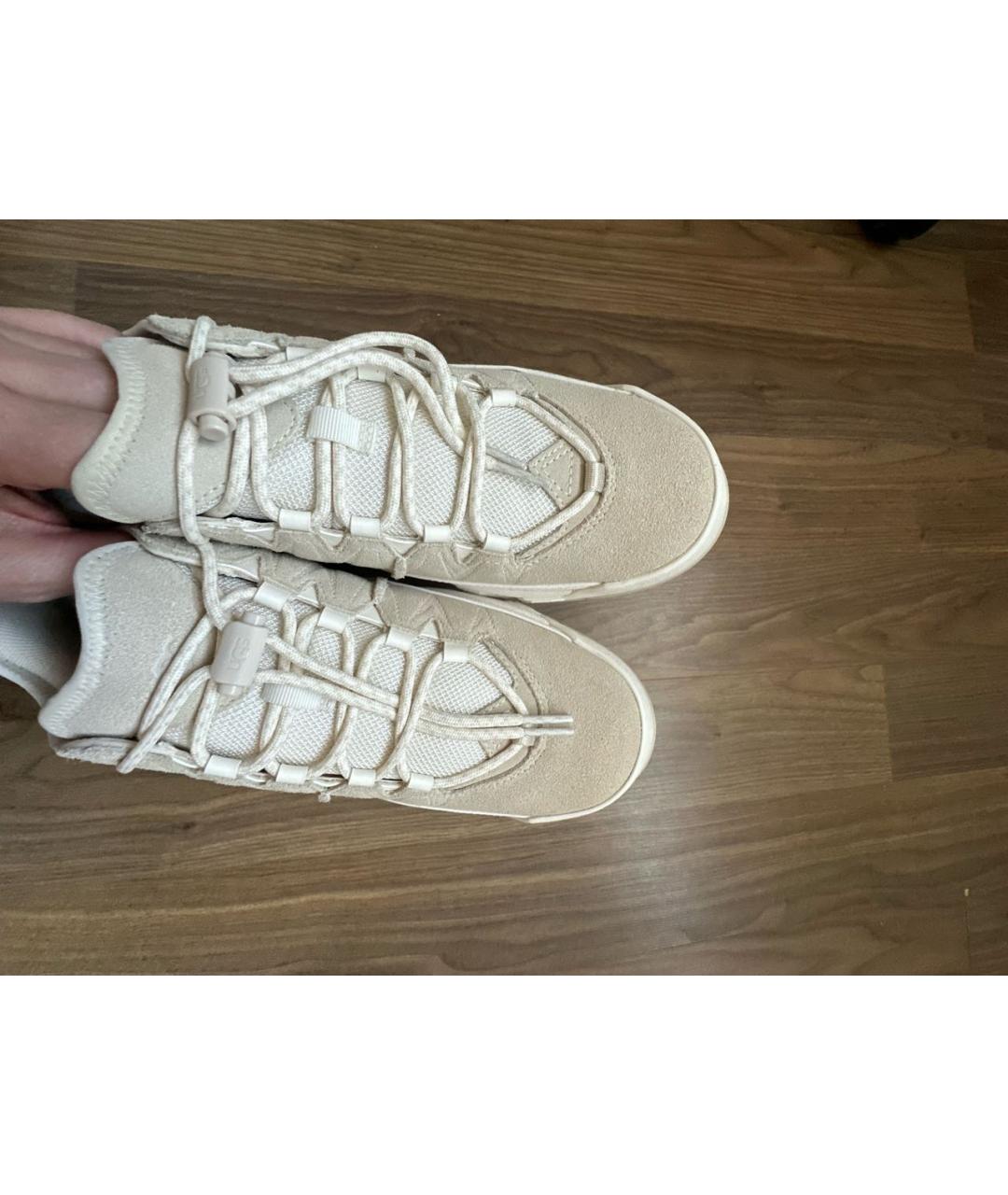 UGG AUSTRALIA Бежевые замшевые кроссовки, фото 2