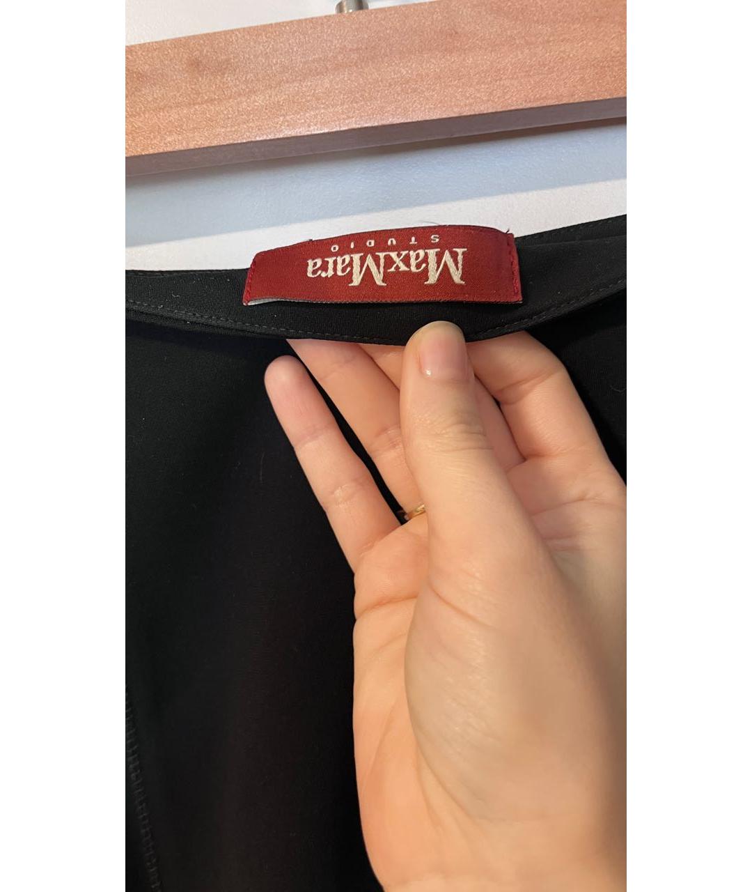 MAX MARA STUDIO Черная юбка миди, фото 2