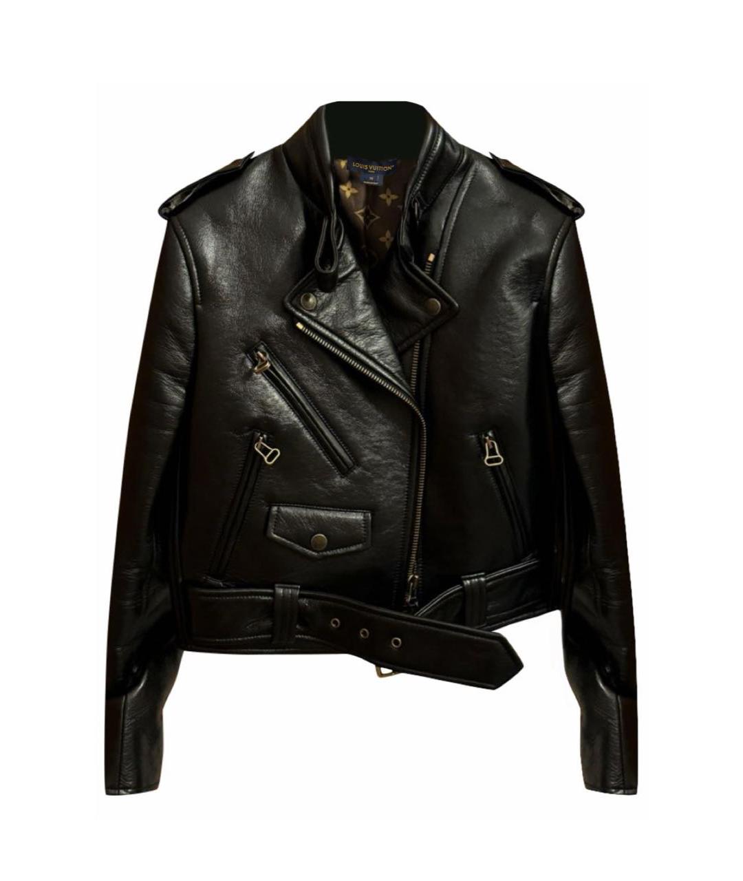 LOUIS VUITTON Черная кожаная куртка, фото 9