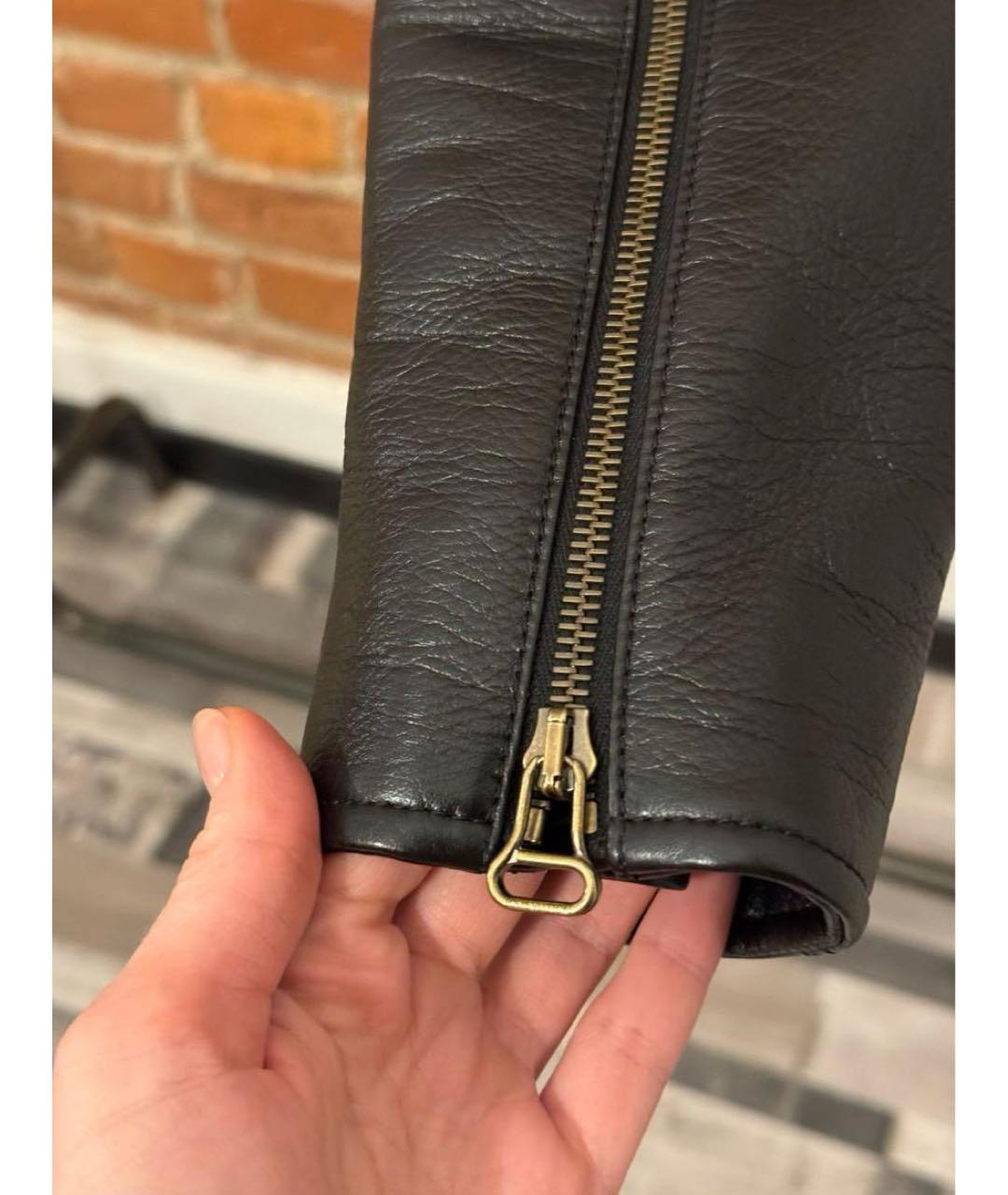 LOUIS VUITTON Черная кожаная куртка, фото 6