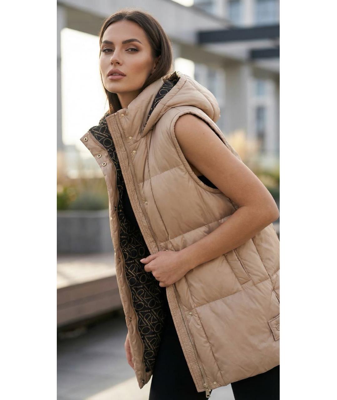 PINKO Бежевый жилет, фото 2