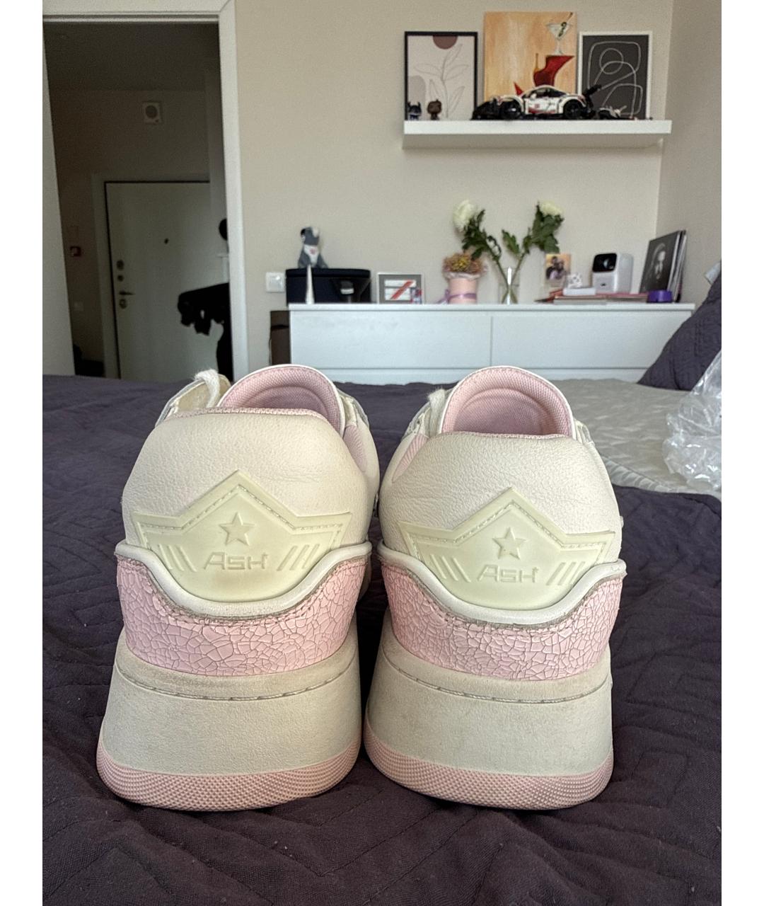 ASH Белые кожаные кеды, фото 4