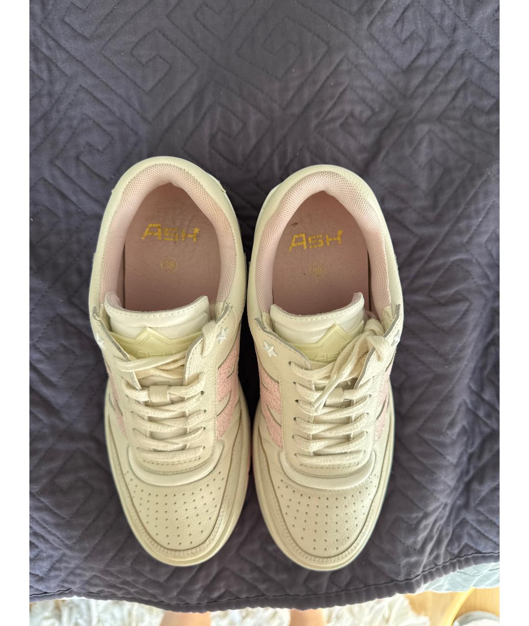 ASH Белые кожаные кеды, фото 3