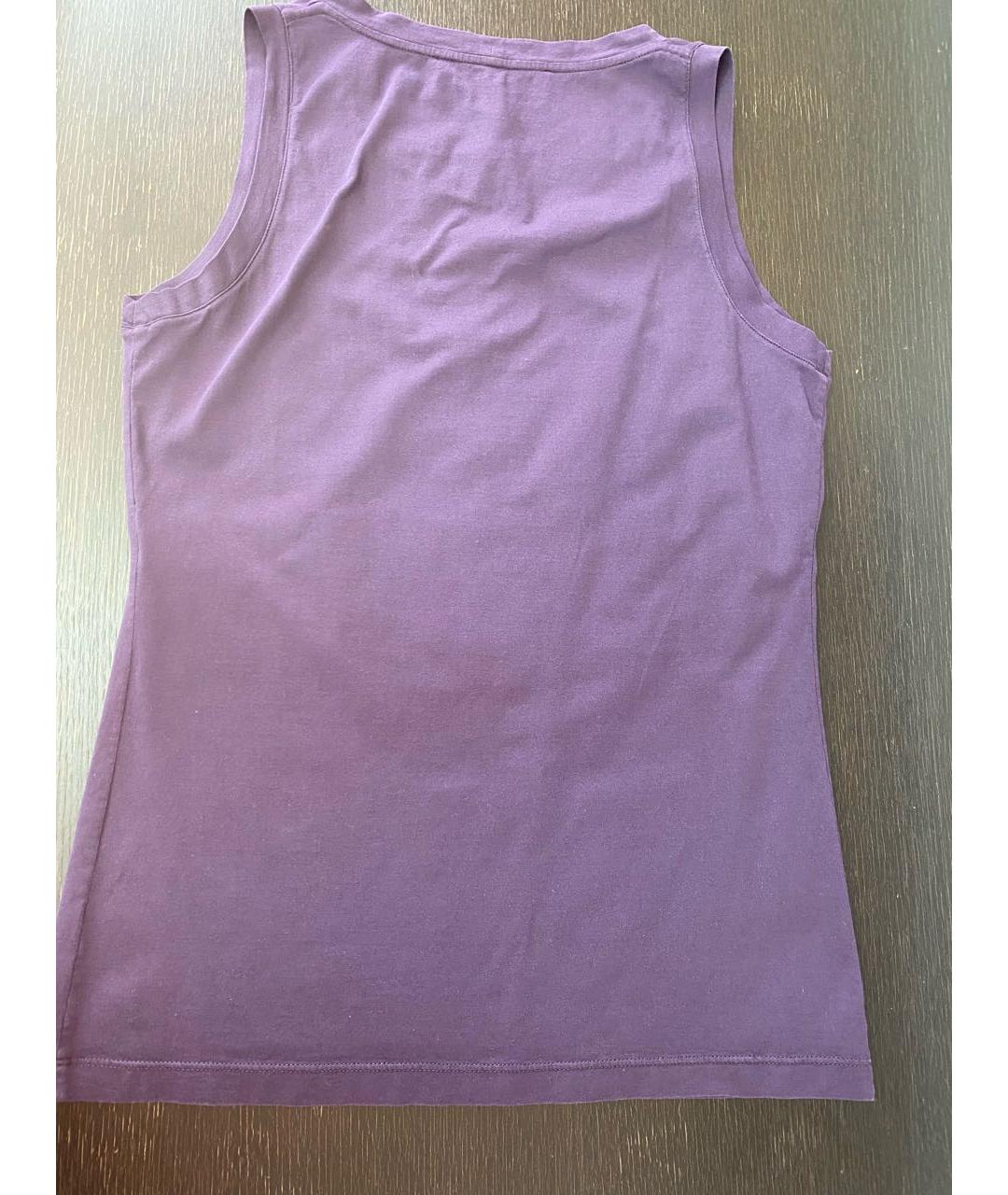 YVES SAINT LAURENT BEAUTY Фиолетовая хлопковая майка, фото 2