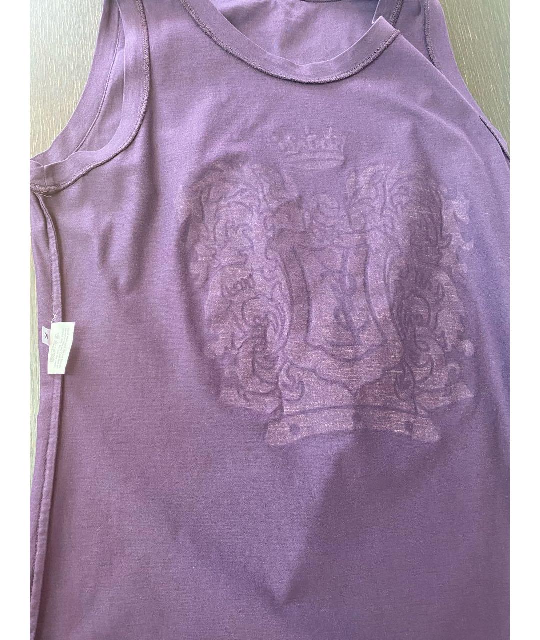 YVES SAINT LAURENT BEAUTY Фиолетовая хлопковая майка, фото 5