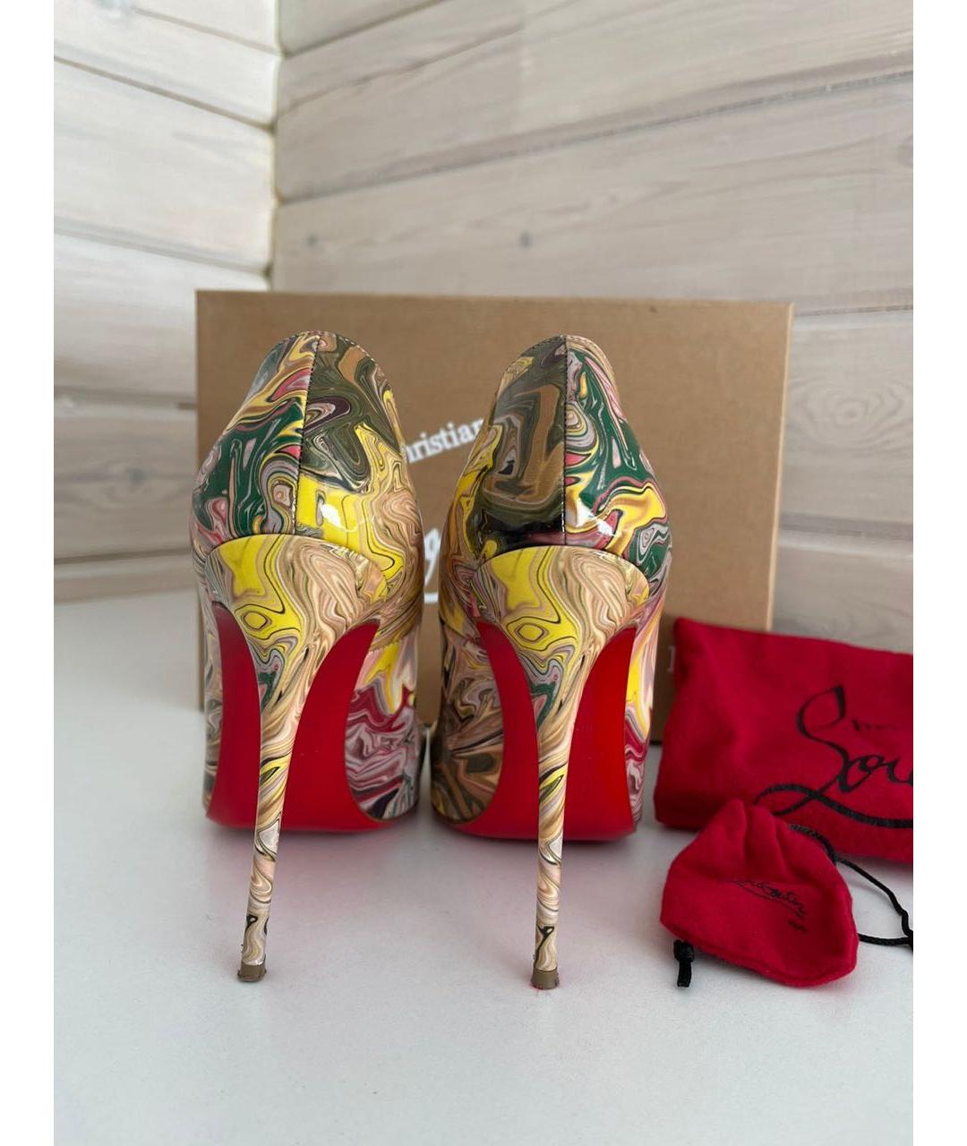 CHRISTIAN LOUBOUTIN Мульти кожаные туфли, фото 4